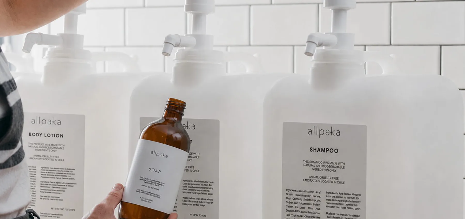 Recarga de shampoo para hotel desde un bidón de 5 litros